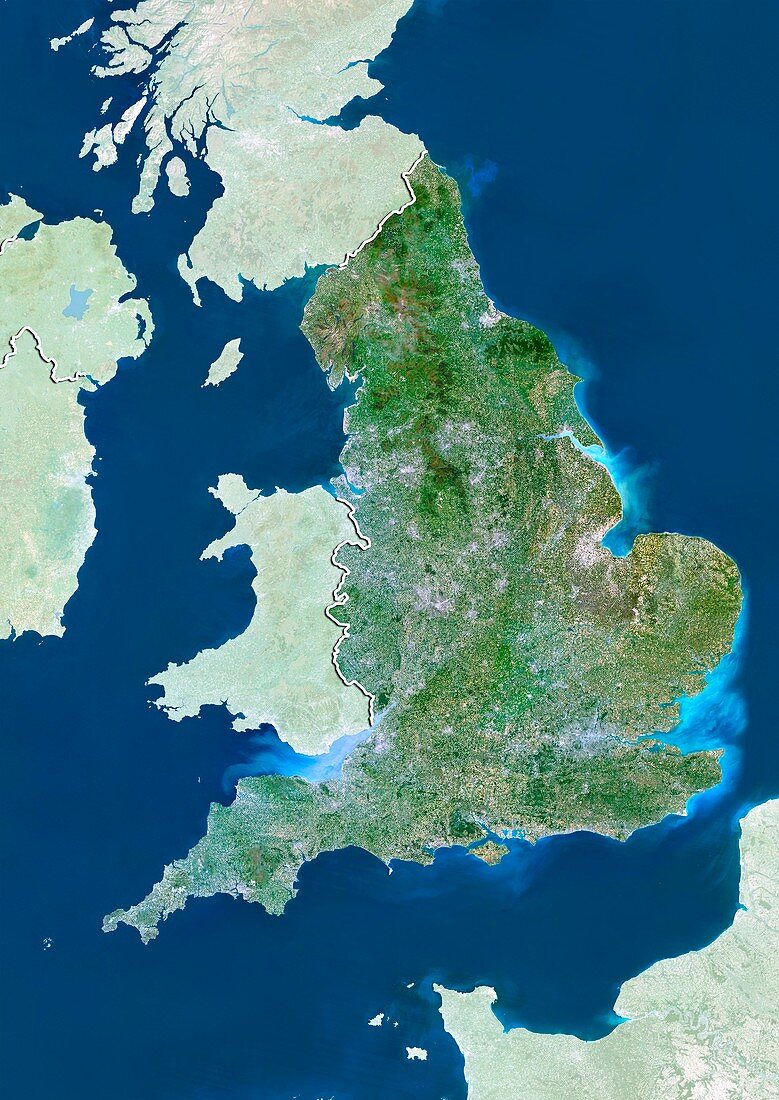 England,UK,satellite image