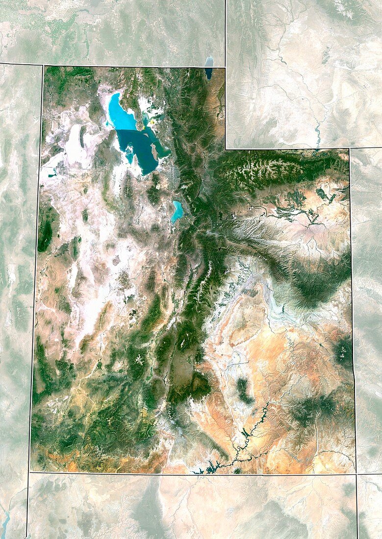 Utah,USA,satellite image