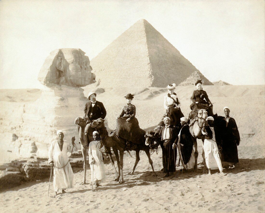 Egyptian pyramids tourism,19th century