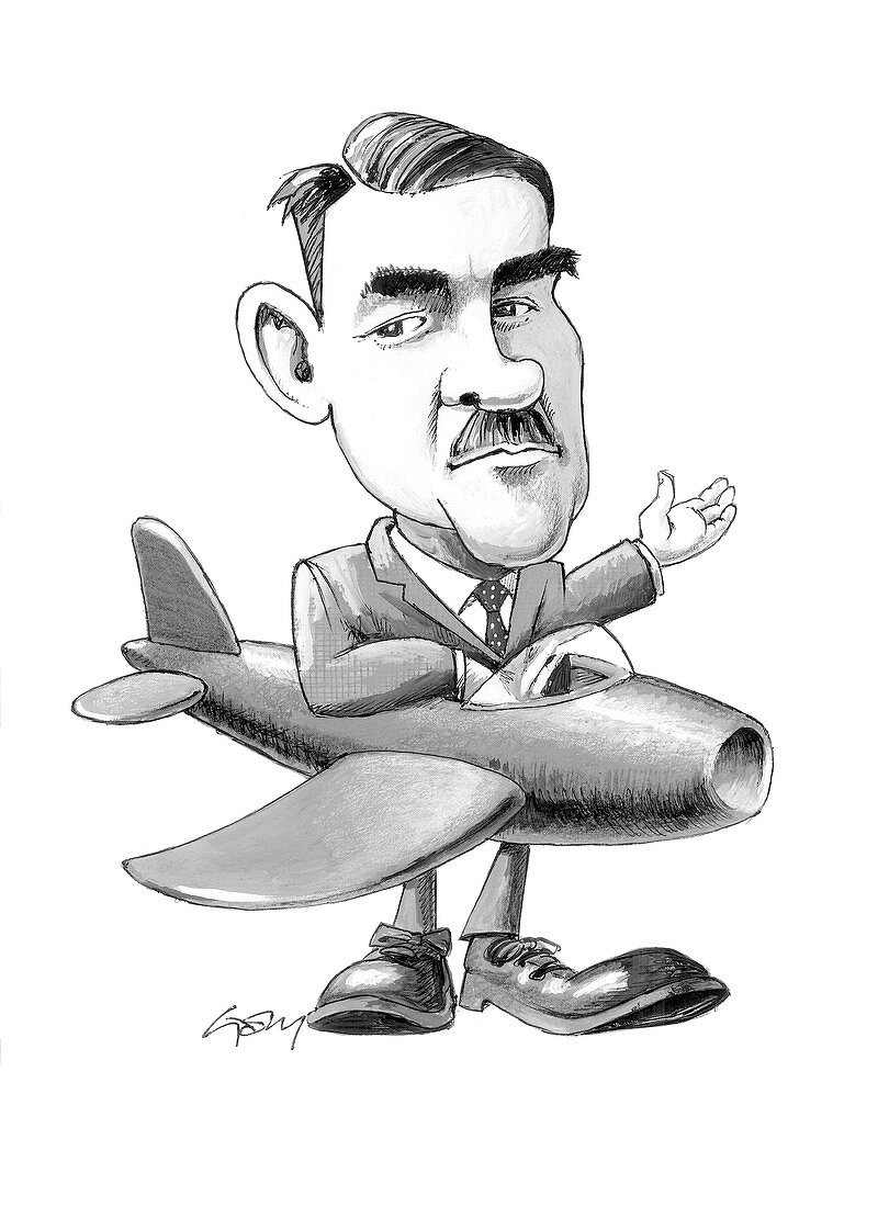 Frank Whittle,caricature
