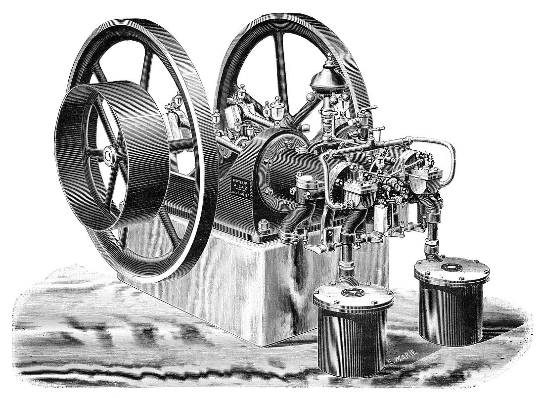 Charon gas engine,1897