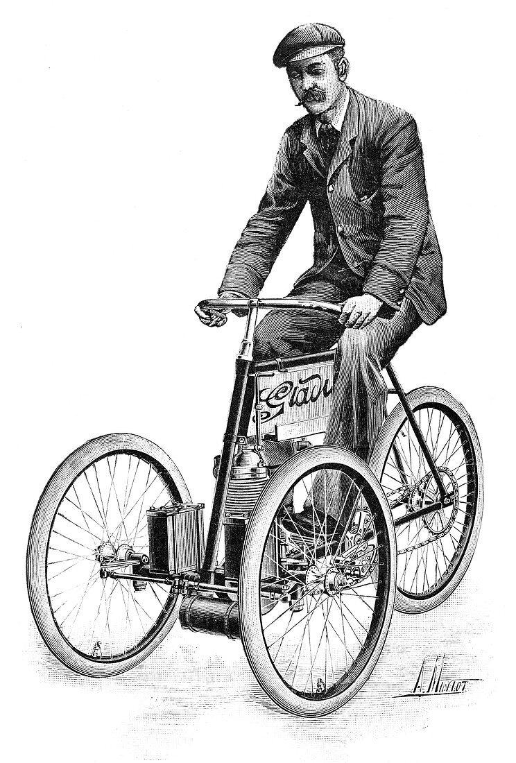 Gladiator petrol tricycle,1897