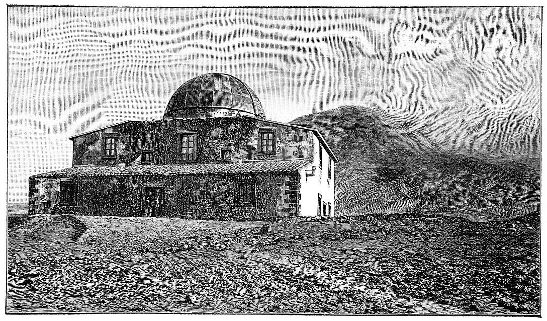 Mount Etna observatory,artwork
