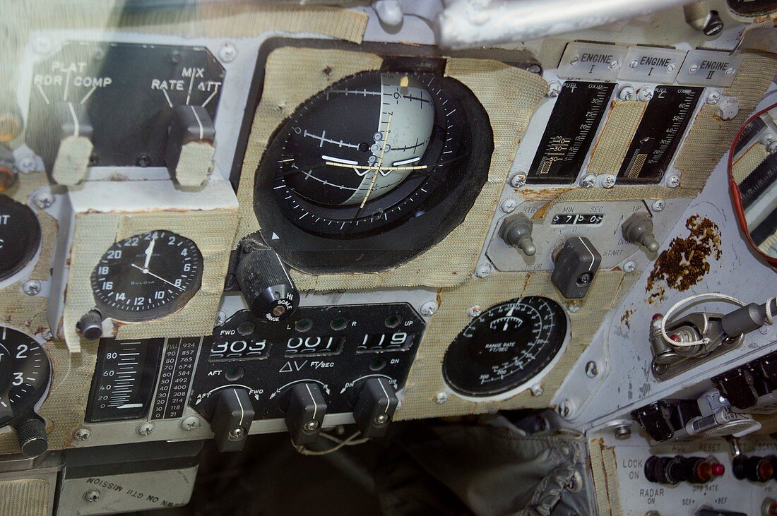 Control panel of Gemini 11 capsule