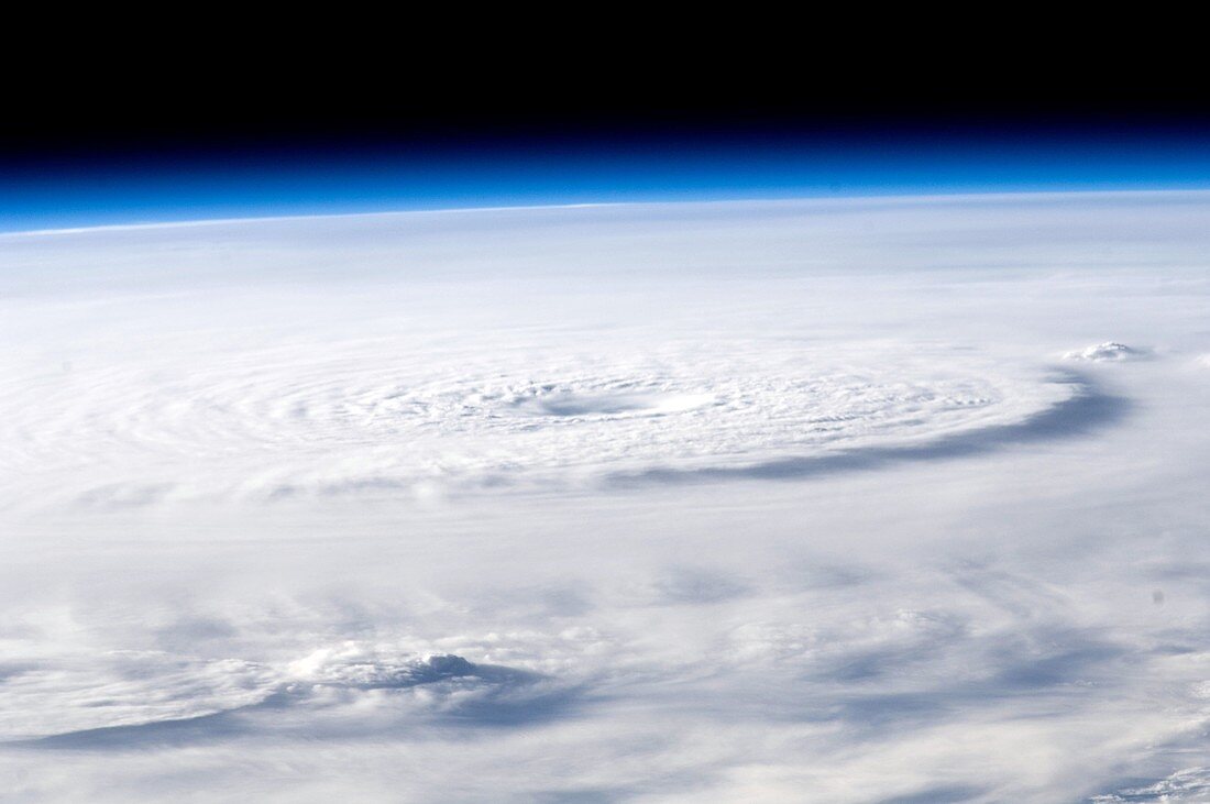 Typhoon Bopha,ISS image