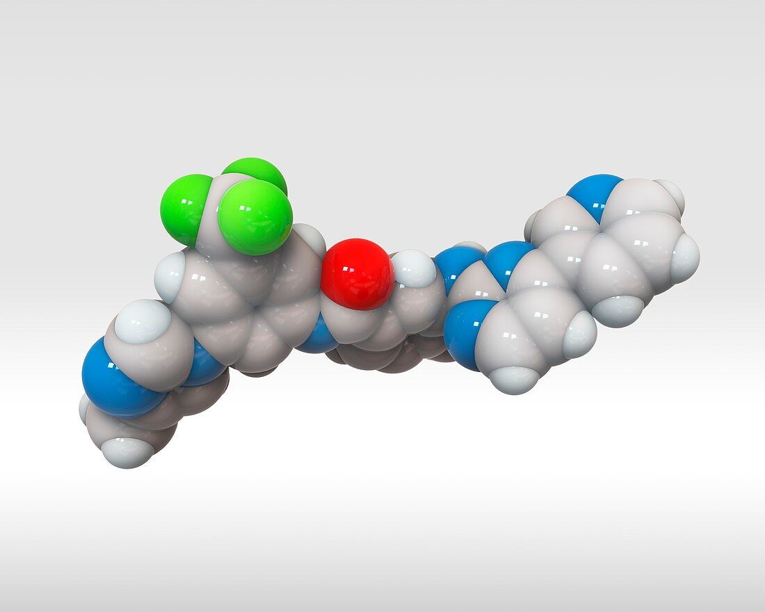 Nilotinib drug,molecular model
