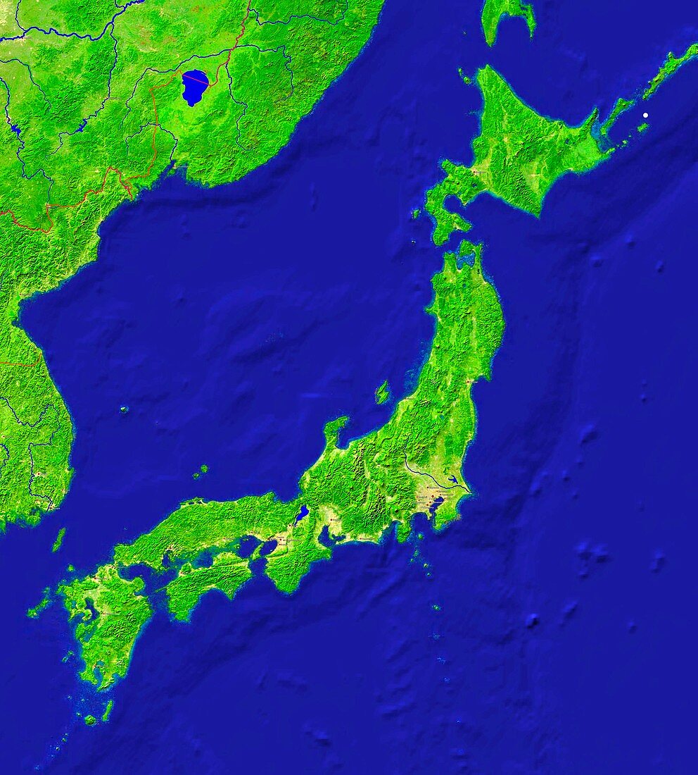 Japan topography