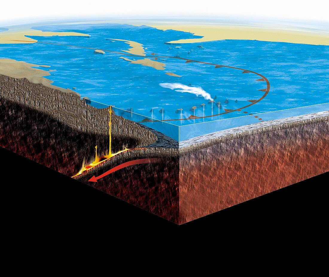 Caribbean plate tectonics,artwork