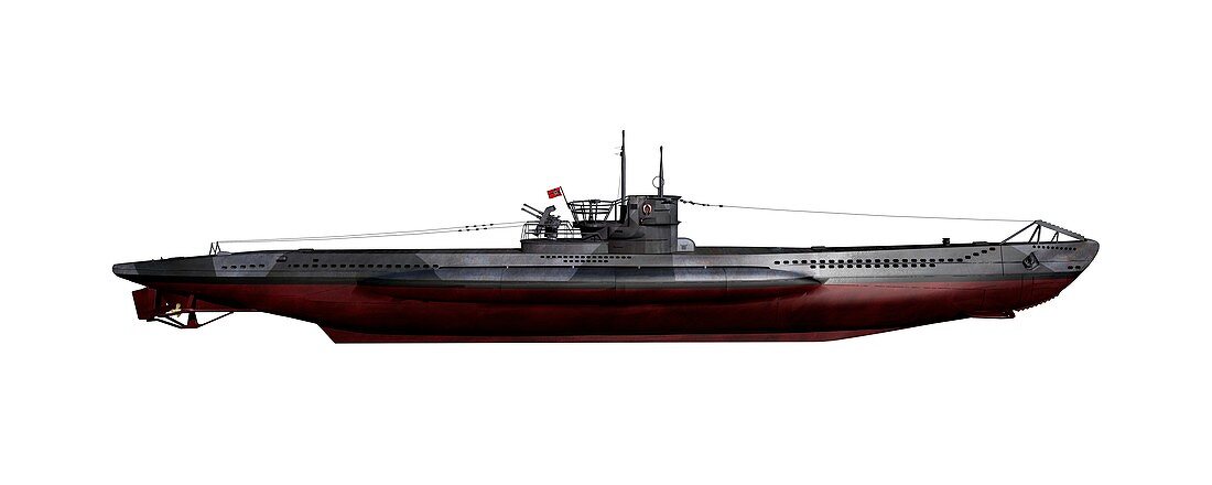 Type VIIC42 U-boat,artwork
