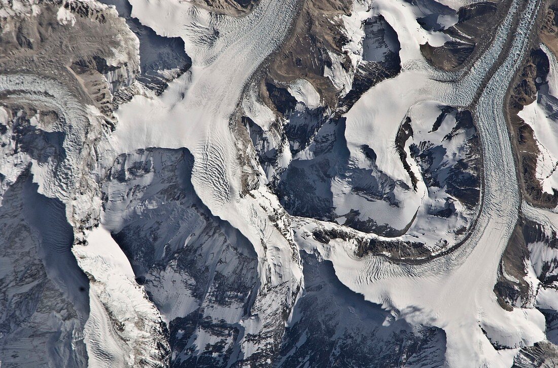 Himalayas from space,ISS image