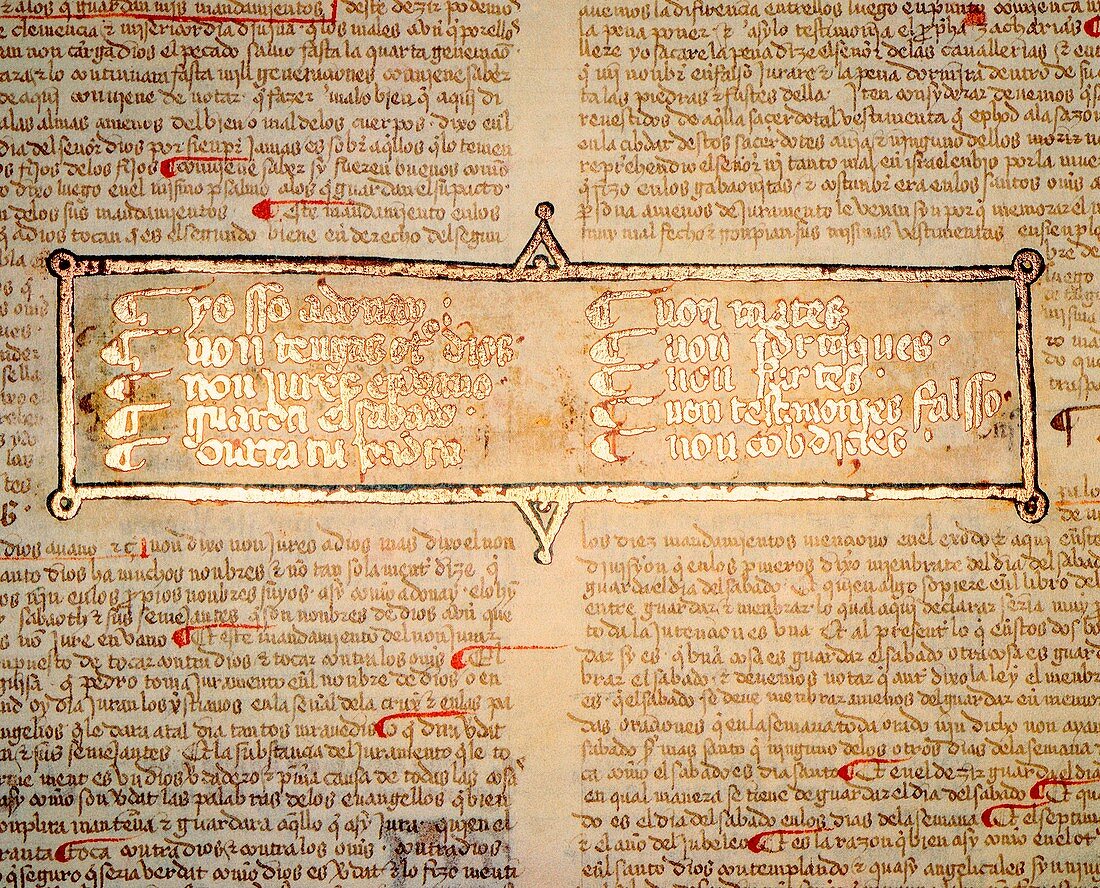 The Ten Commandments,1430 text