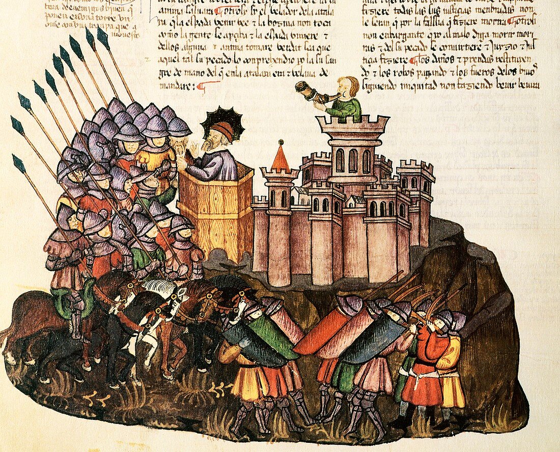 Biblical siege from Ezekial,1430 artwork