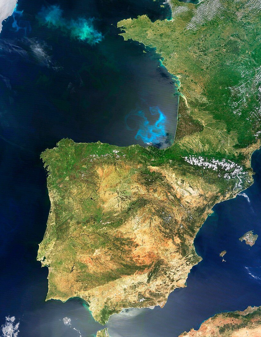 Iberian Peninsula,satellite image