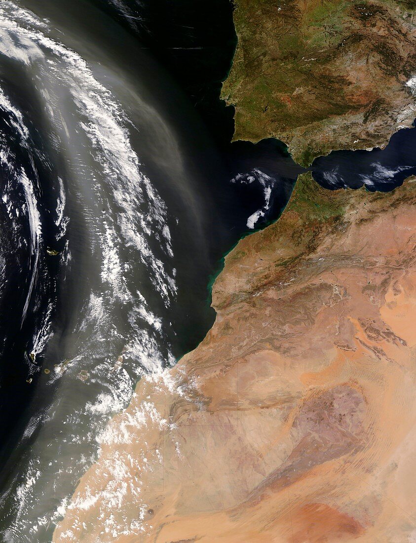 West Africa,satellite image