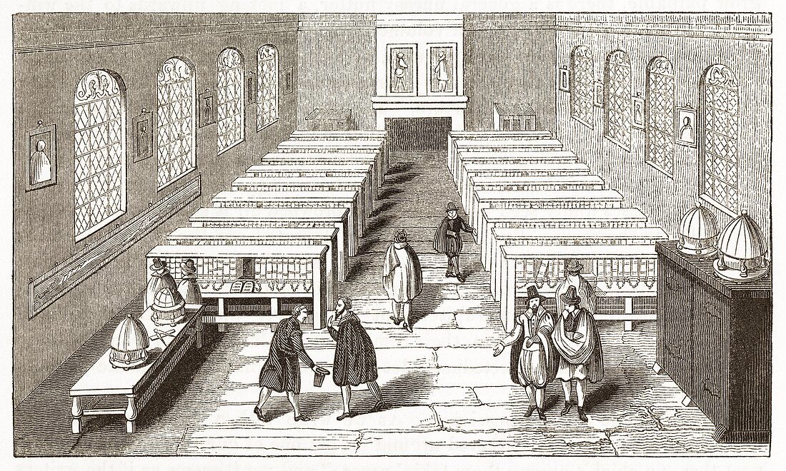 Public reading room,17th century
