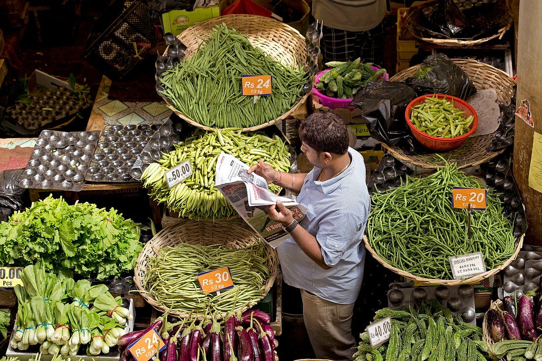 Vegetable market,Mauritius