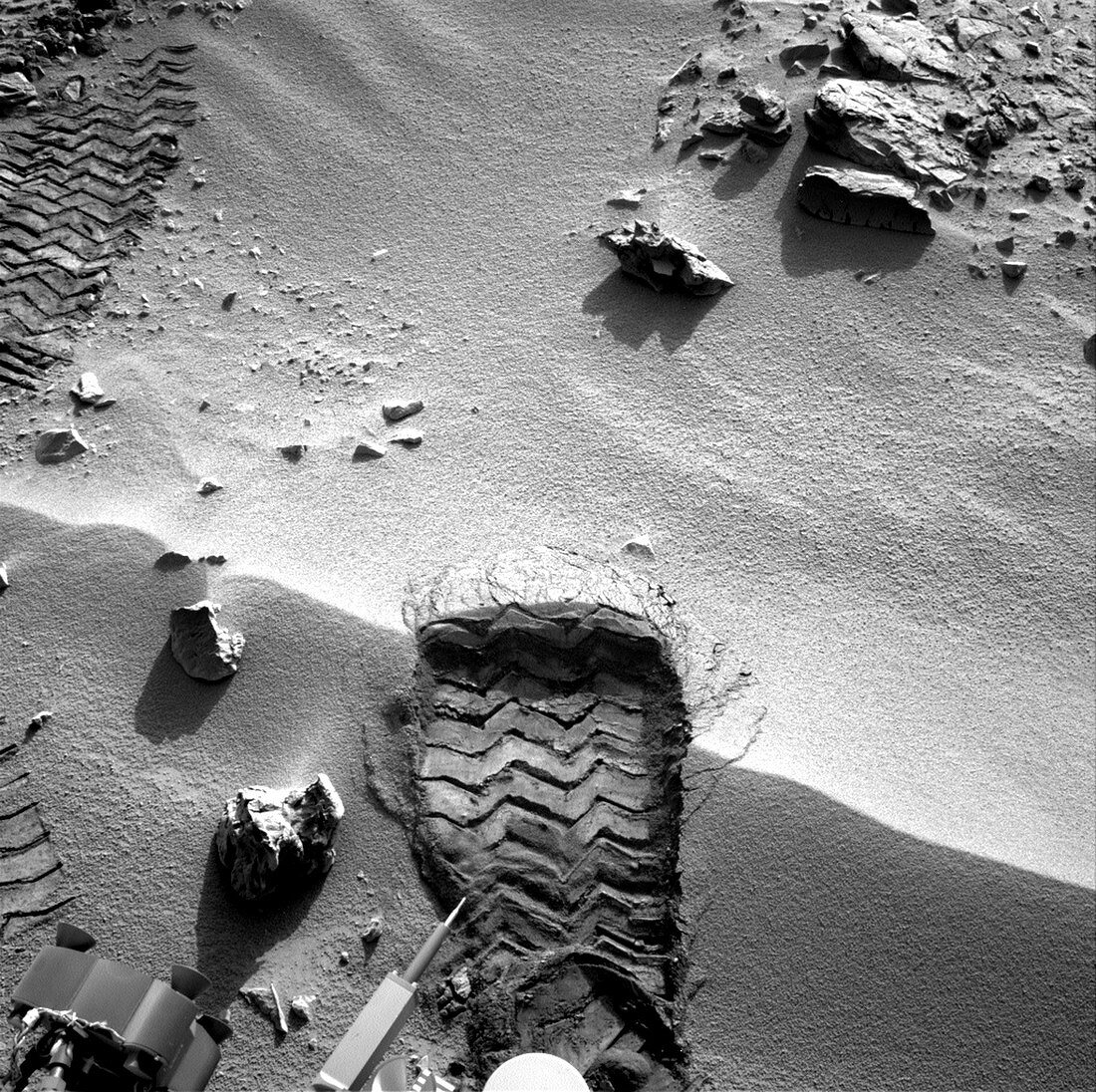 Rocknest site,Mars,Curiosity image