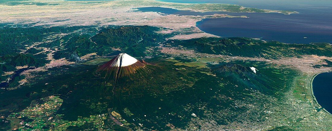 Mount Fuji,Japan,3D artwork