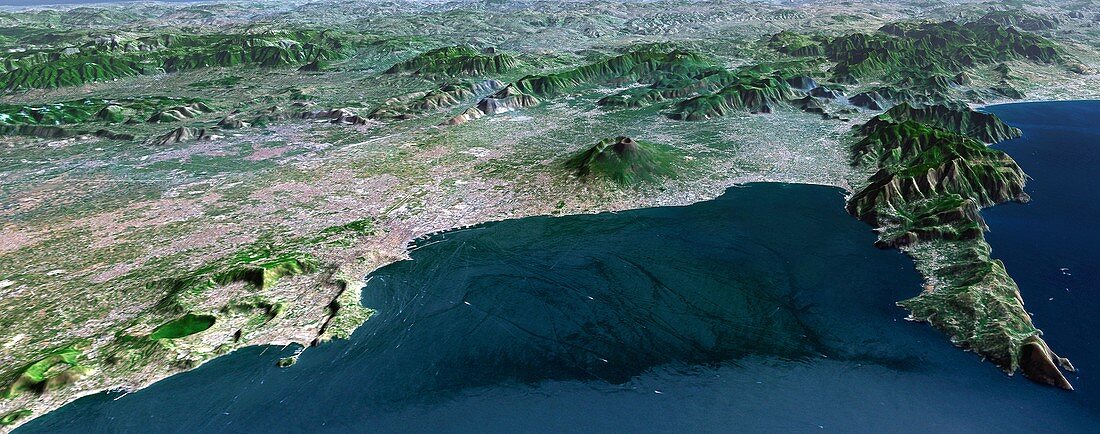 Mount Vesuvius,3D artwork