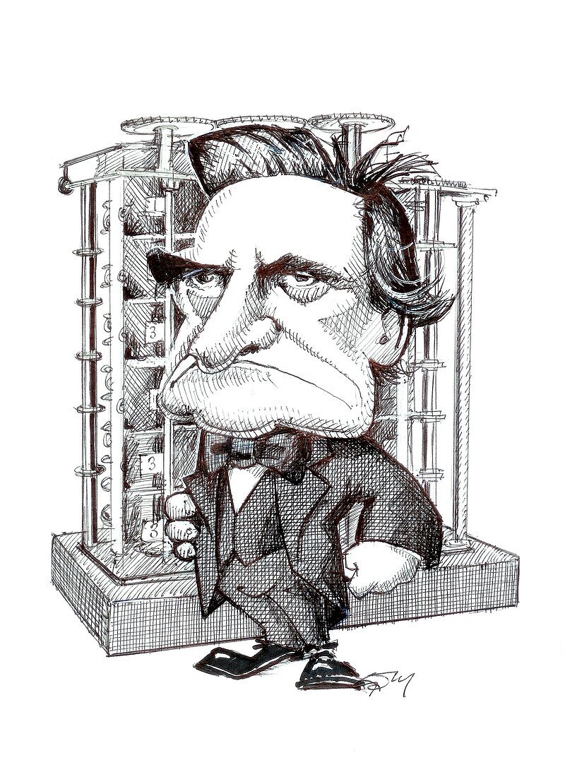 Charles Babbage,caricature