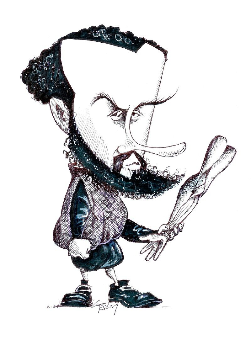 Andreas Vesalius,caricature