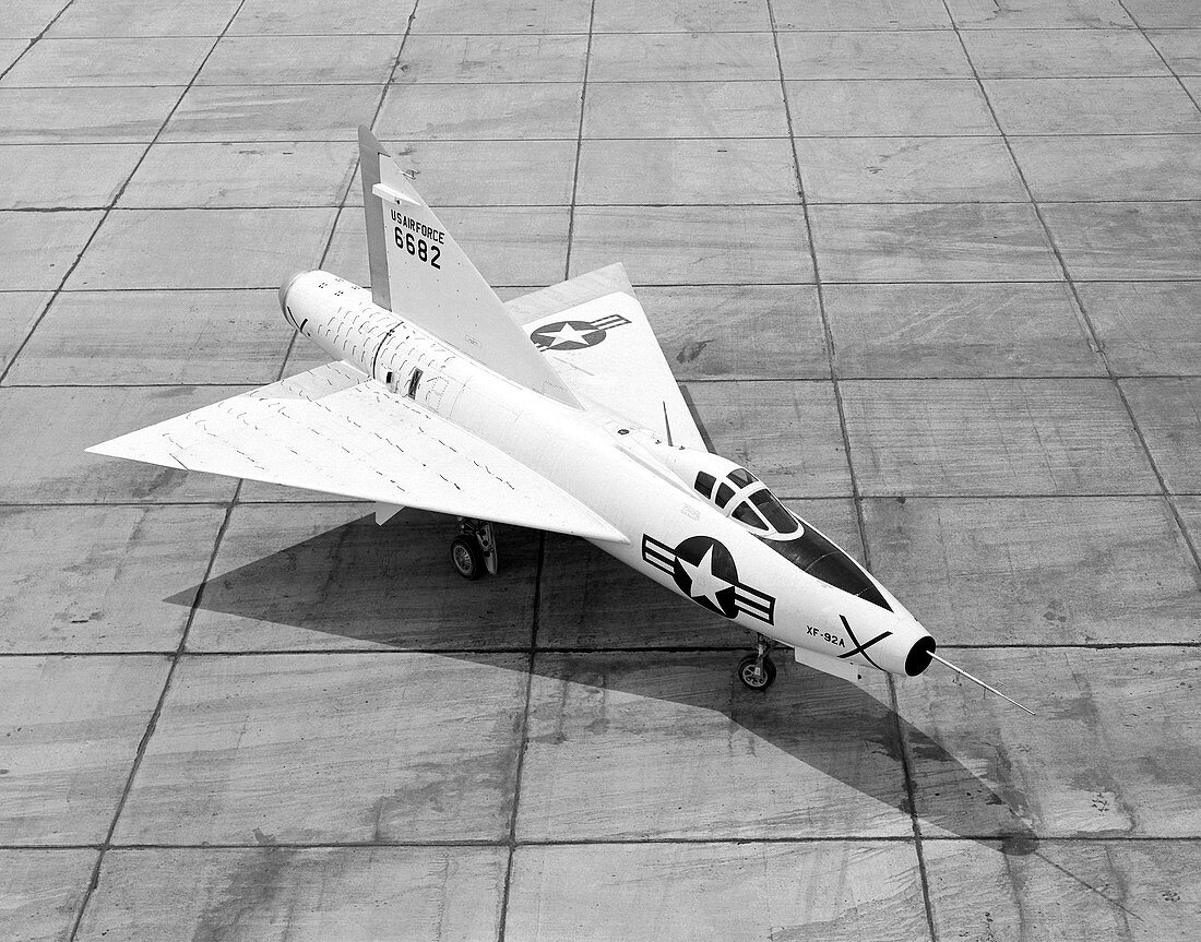 XF-92A delta-wing aircraft,1953