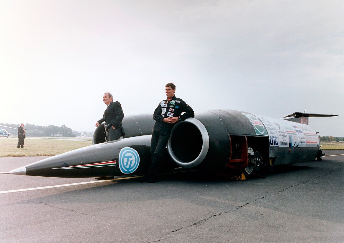 Thrust SSC supersonic car and team