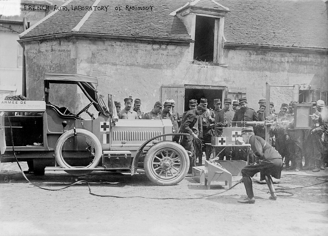 Mobile X-ray unit,World War I
