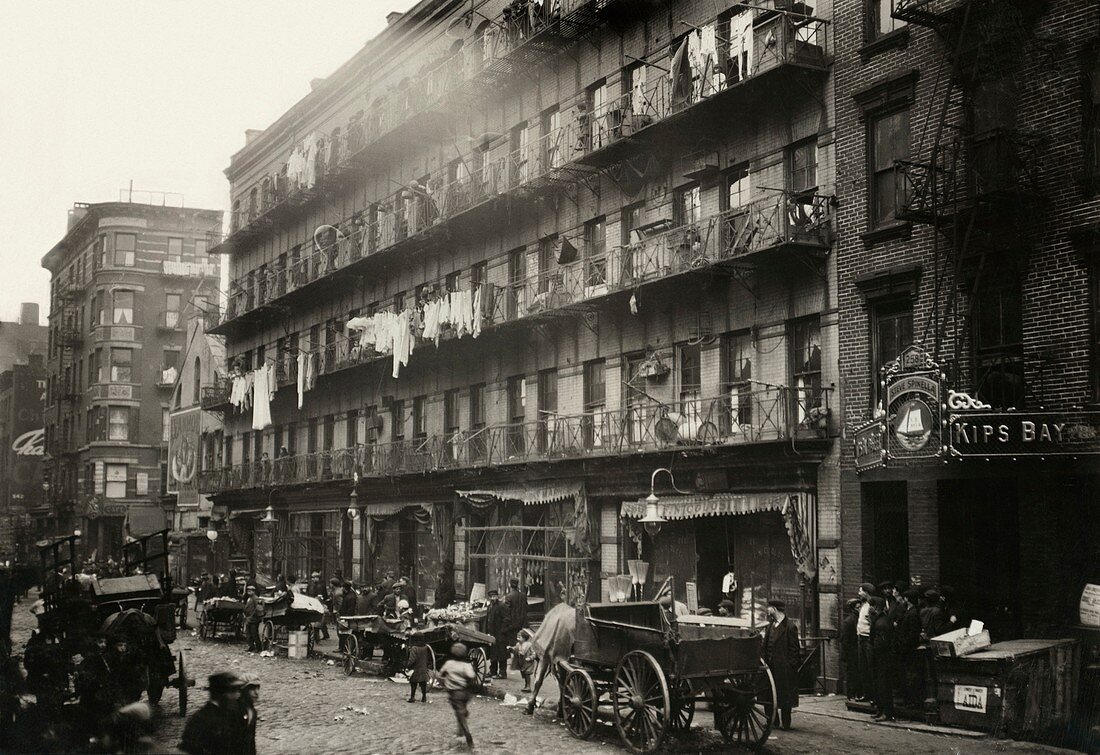 Tenement housing,New York City,1912