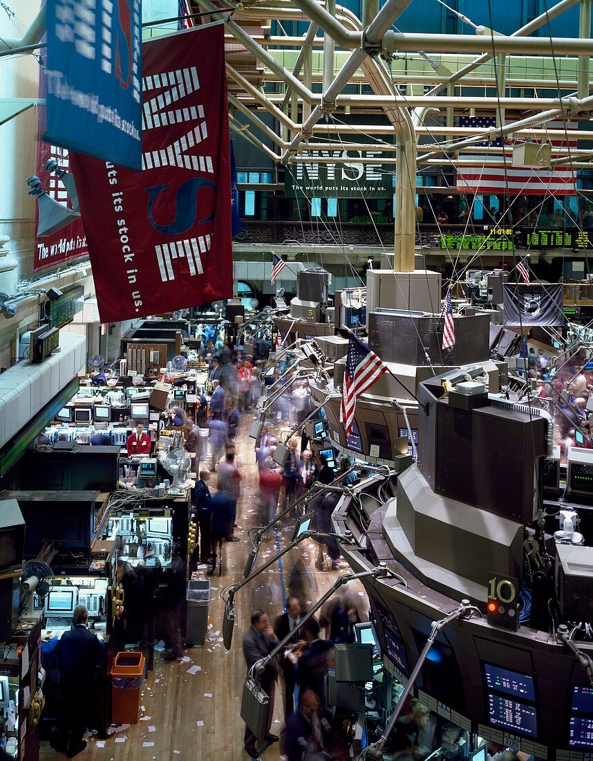 New York Stock Exchange trading,1980s