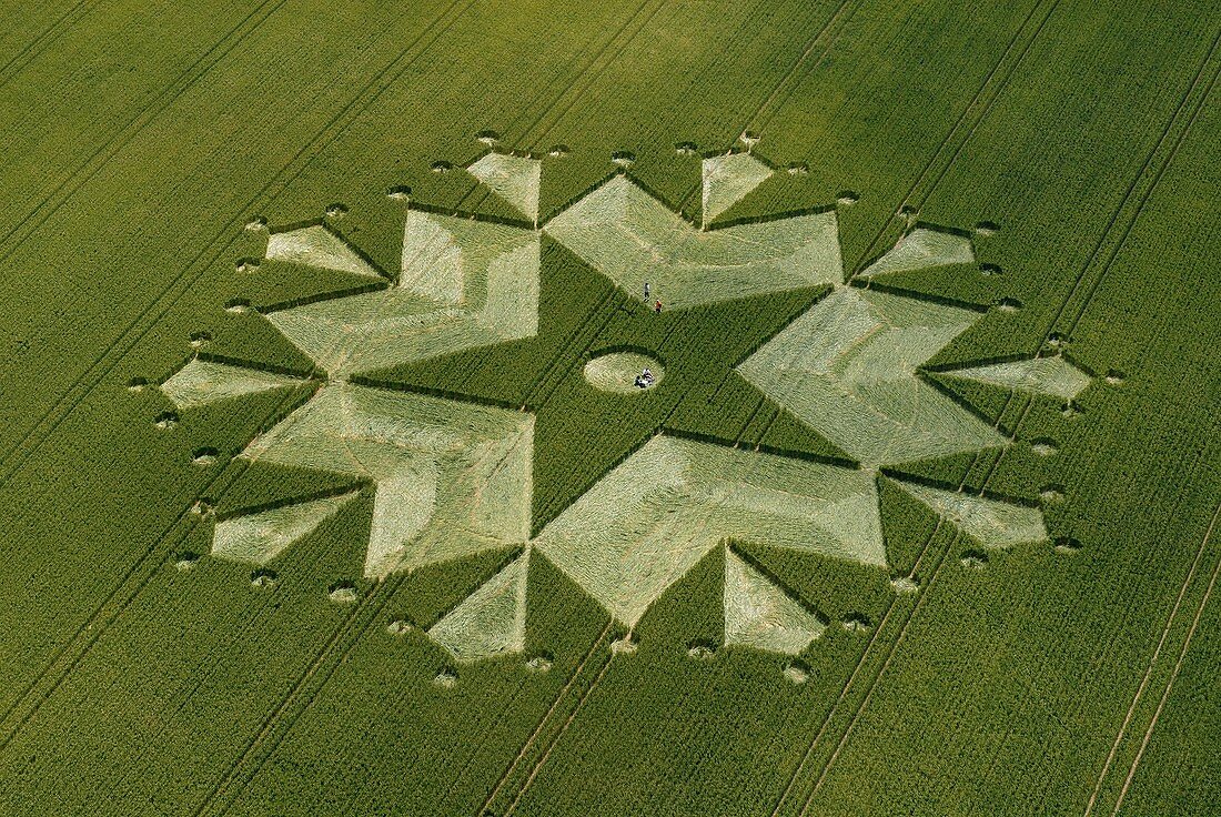 Crop formation,aerial photograph