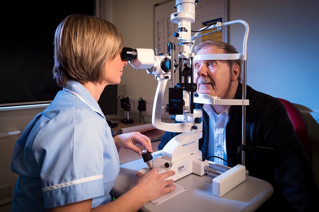 Slit-lamp eye examination