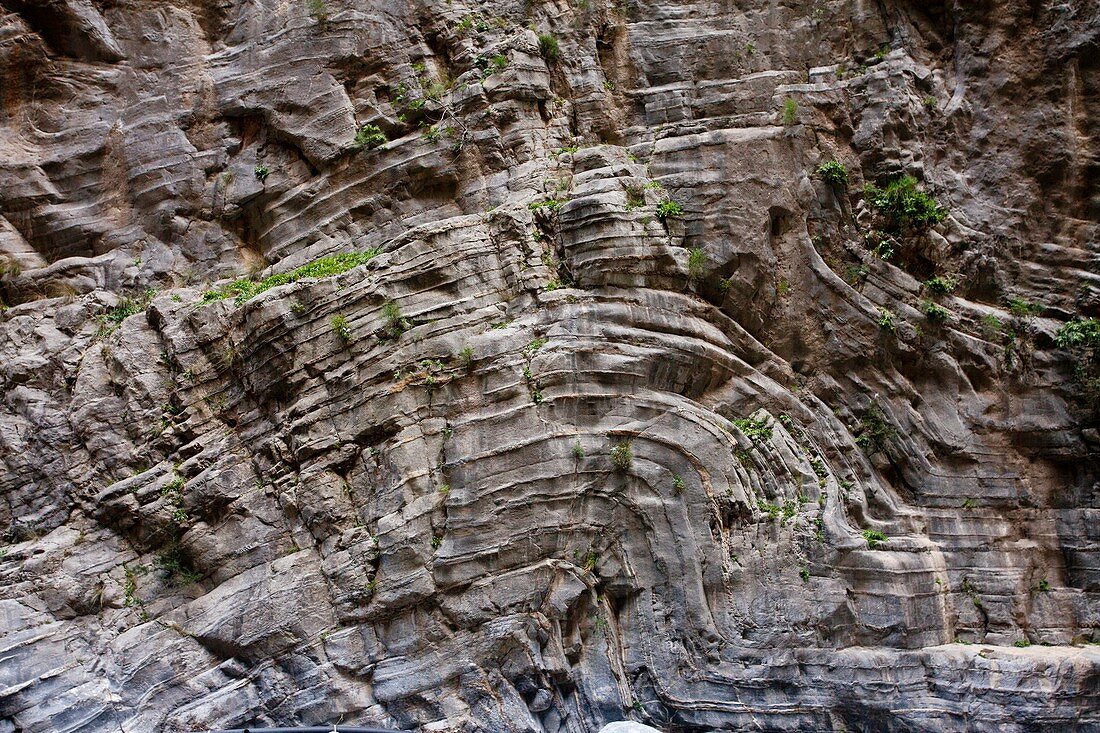 High limestone cliffs,Greece