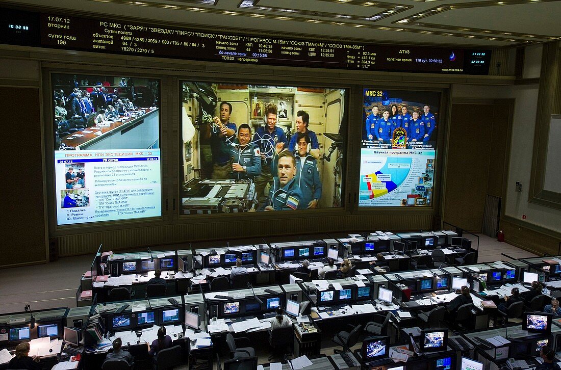 Mission control and ISS crew,July 2012