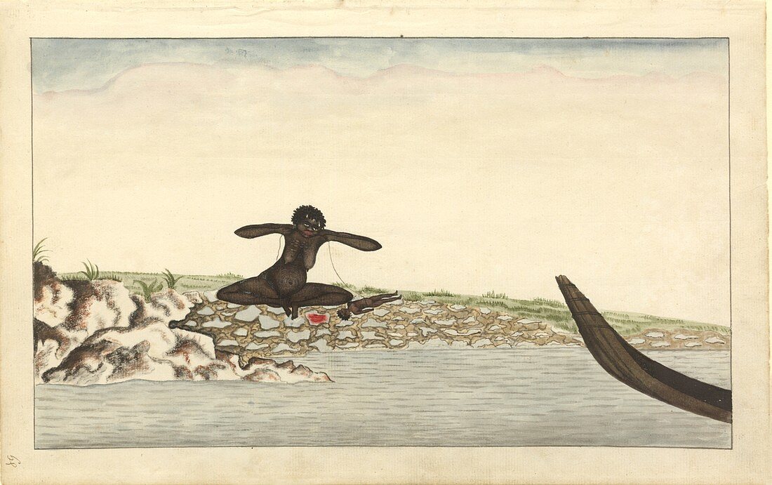 Australian aboriginal cure,18th century
