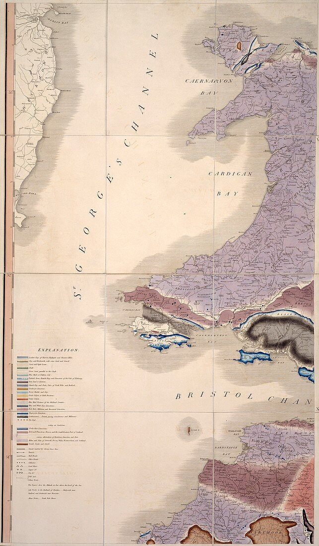 First geological map of Britain,1815