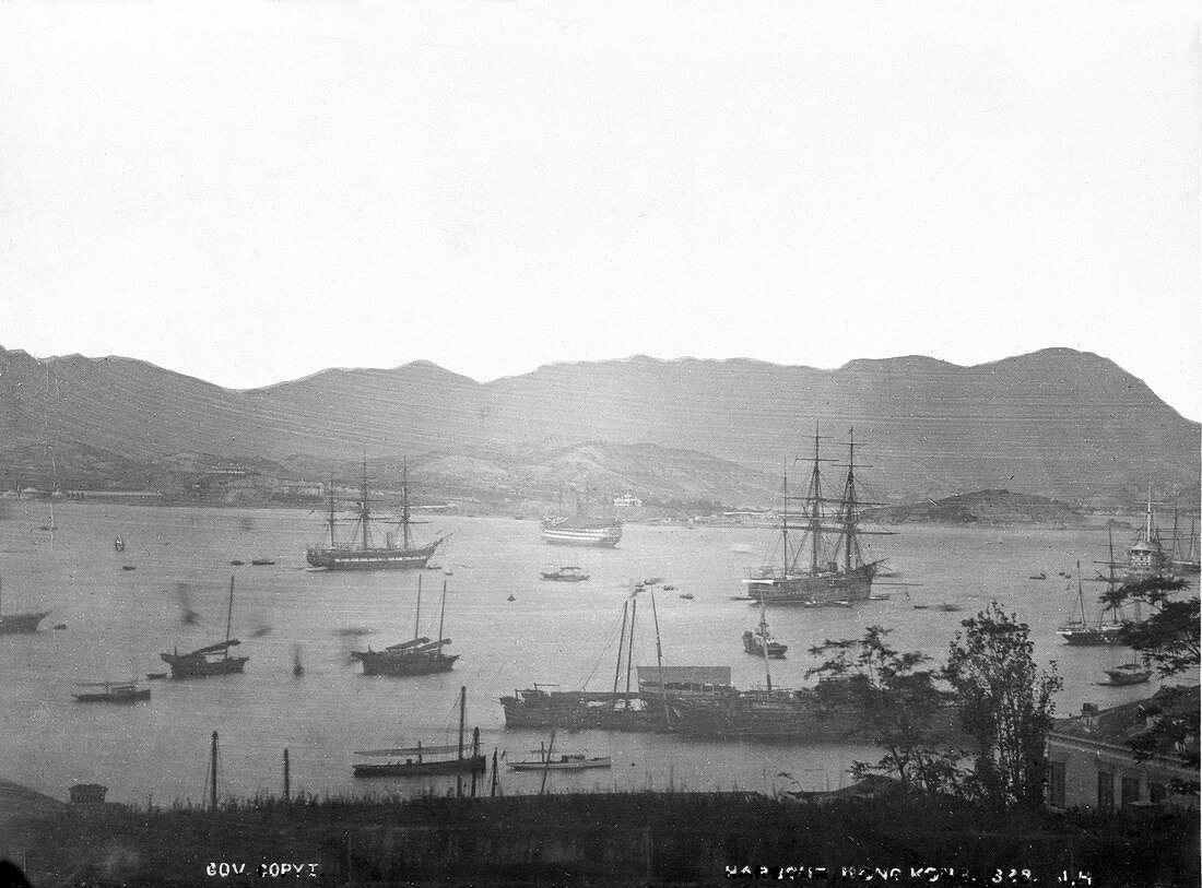 Harbour,Hong Kong,19th century