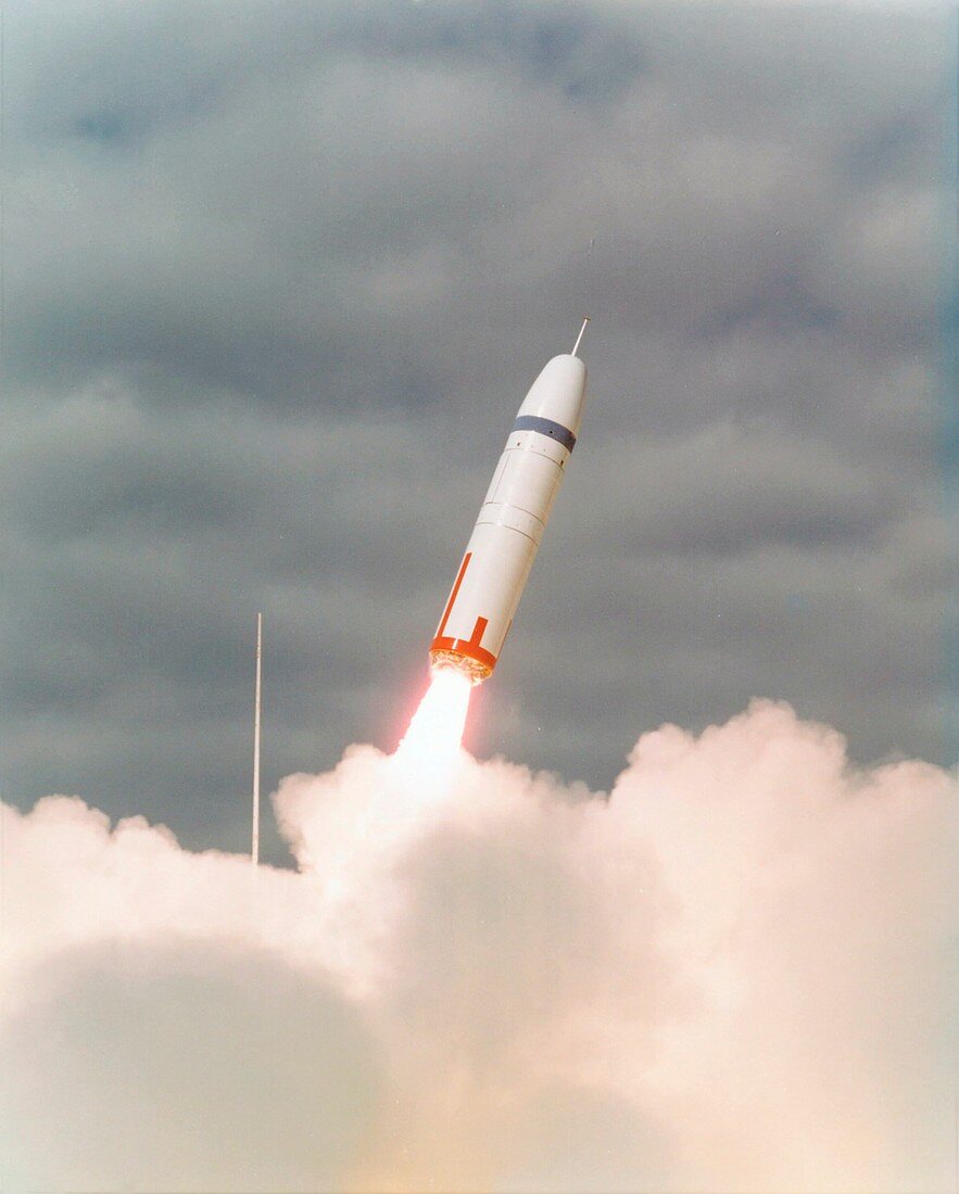 First test launch of a Trident missile