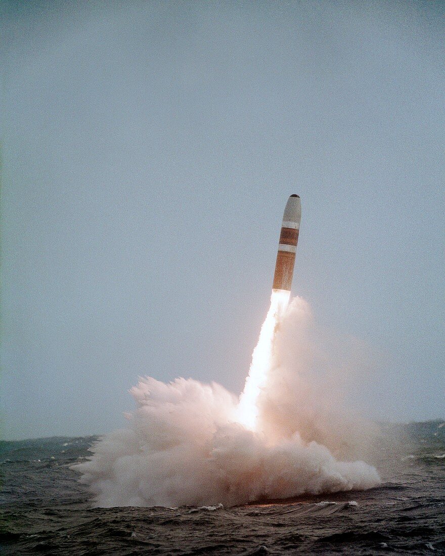 Trident missile test launch