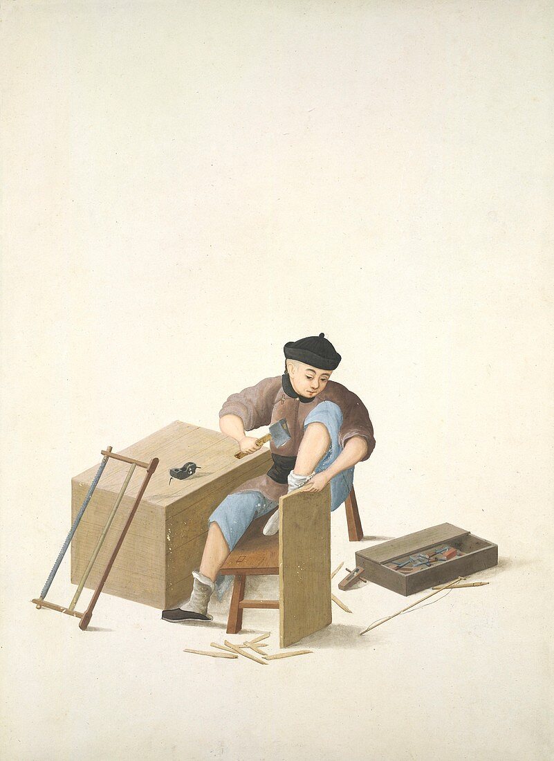 Carpenter,19th-century China