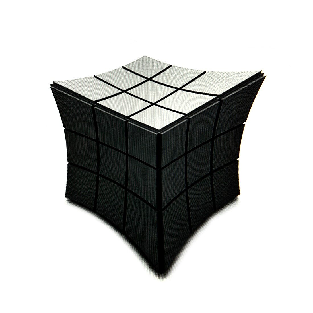 Distorted cube,artwork