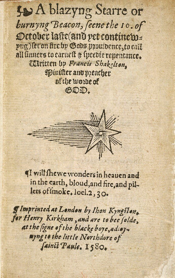 Report on the Comet of 1580