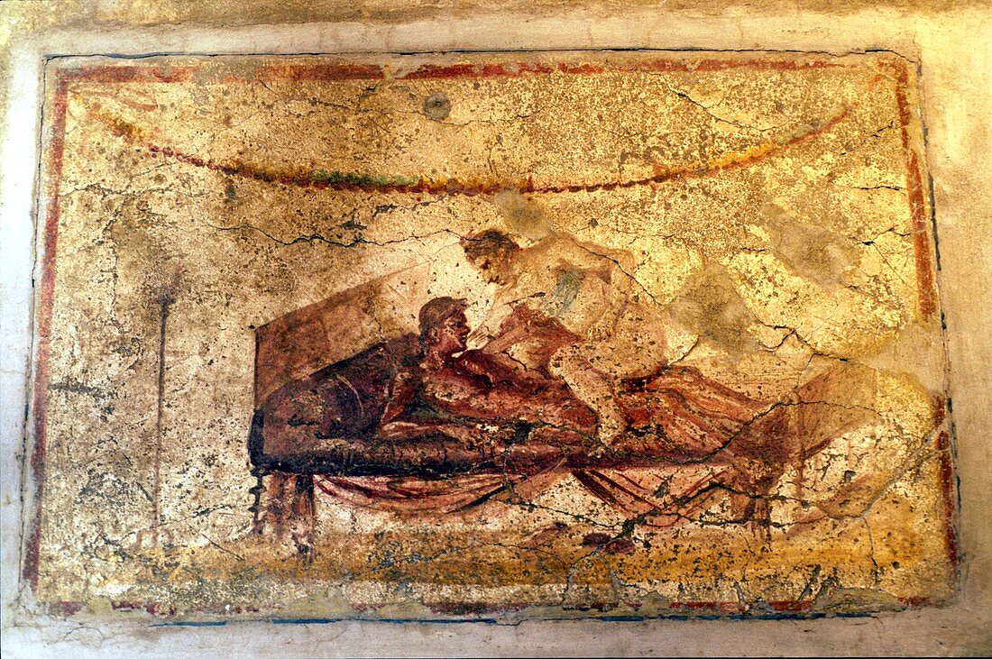 Pompeii brothel fresco