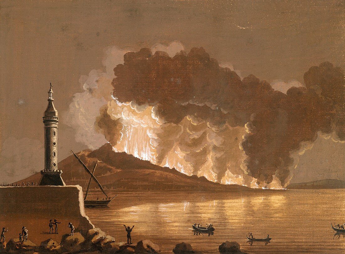 Vesuvius erupting,June 1794