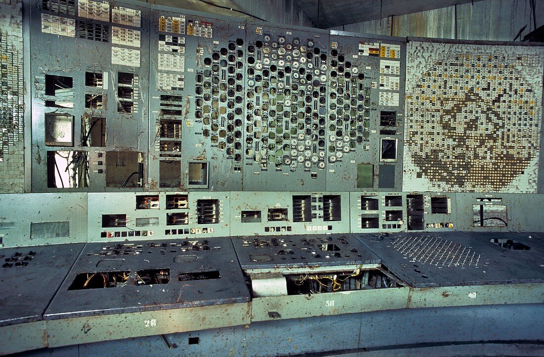 Chernobyl reactor 4 control panel