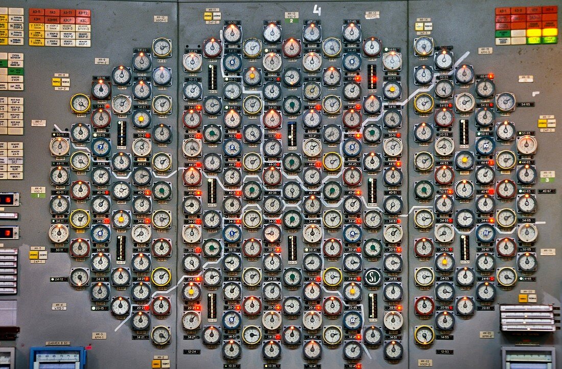 Chernobyl reactor 3 control panel