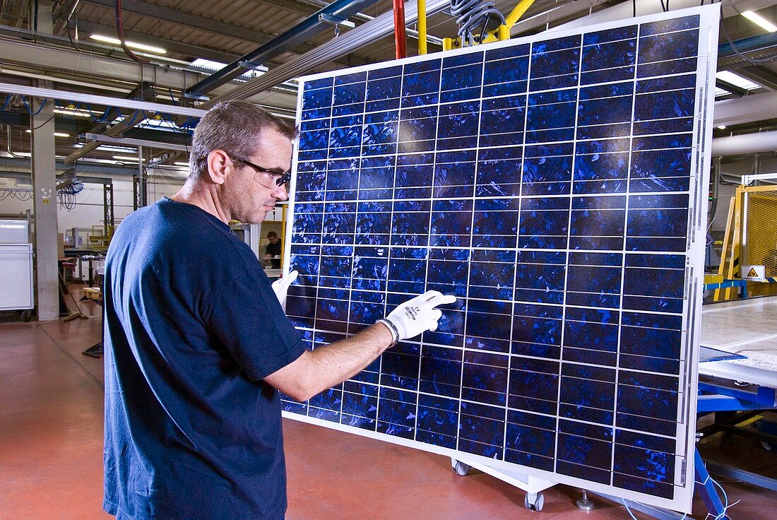 Manufacturing solar panels