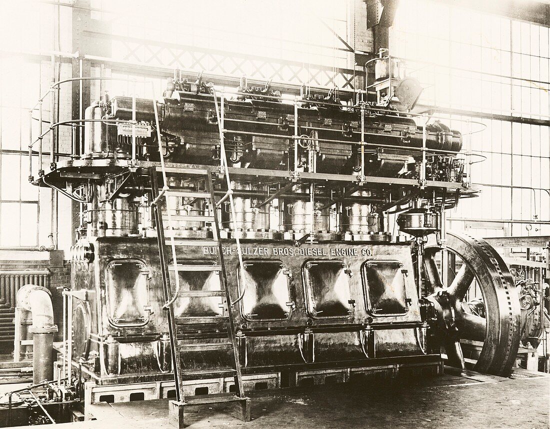 Industrial diesel engine,20th century