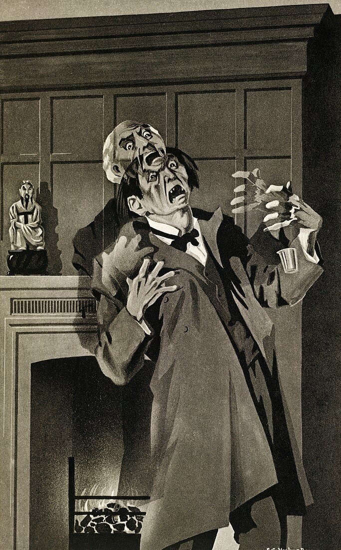 Jekyll and Hyde story illustration,1930