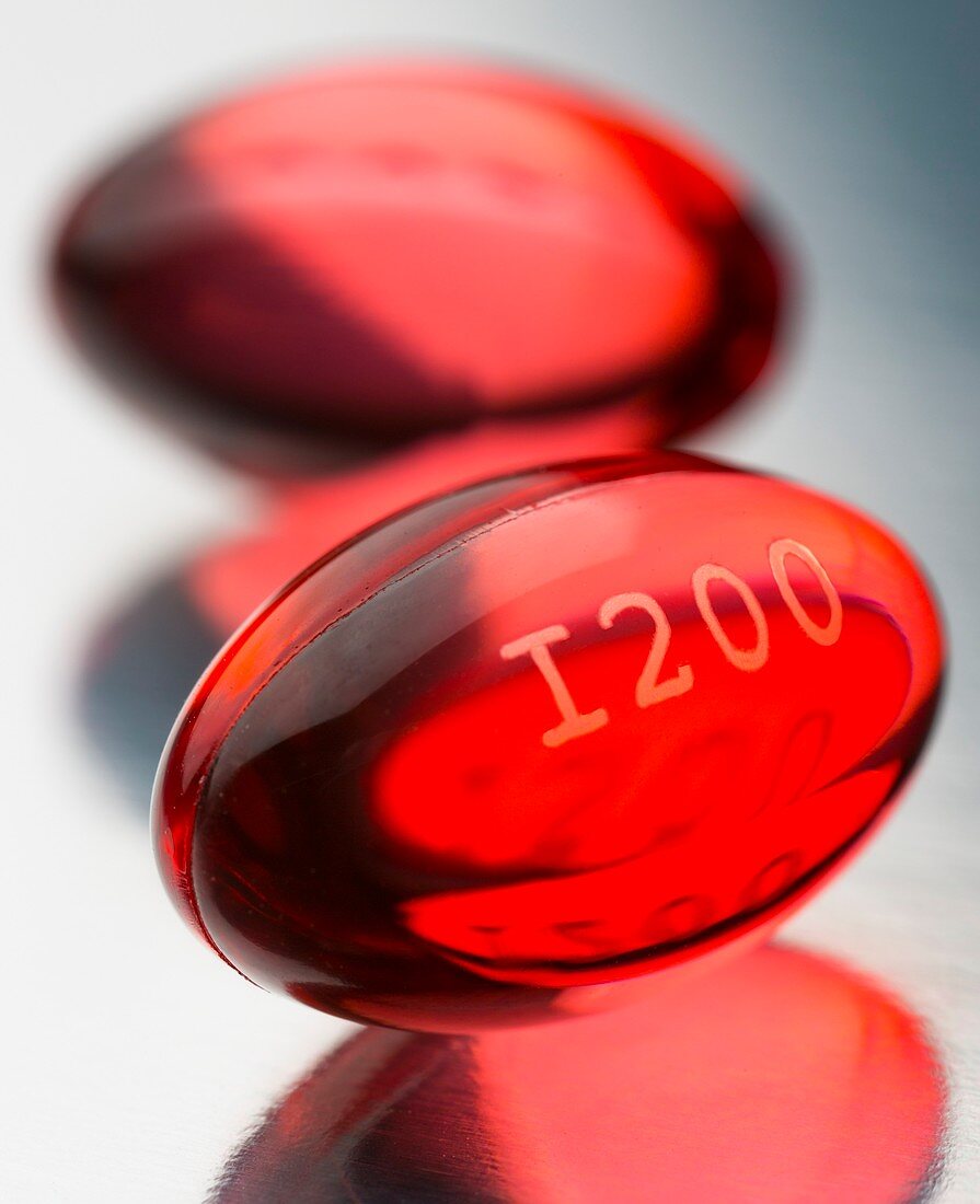 Ibuprofen liquid capsules